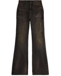 RRL - Floral-Embroidery Flared Jeans - Lyst