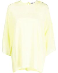 Lanvin - Blouse En Soie À Design Drapé - Lyst