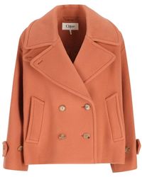 Chloé - Double-Breasted Buttoned Jacket - Lyst