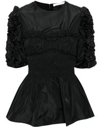Cecilie Bahnsen - Ruffled Flared Blouse - Lyst