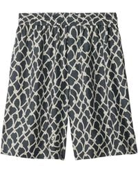 Burberry - Knot Silk Shorts - Lyst