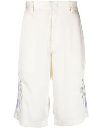 Bluemarble - Embroidered Satin Shorts - Lyst