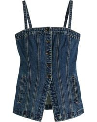 Levi's - Button-Front Denim Top - Lyst
