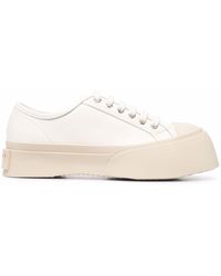 Marni - Pablo Leather Flatform Sneakers - Lyst