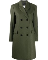 Calvin Klein Doppelreihiger Mantel - Grün