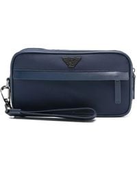 Emporio Armani - Toilettas Met Logoplakkaat En Rits - Lyst