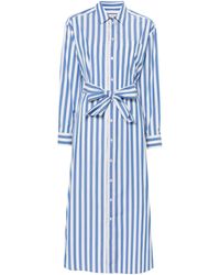 Weekend by Maxmara - Striped Cotton Shirt Dress - Lyst