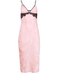 Fleur du Mal - Paisley Jacquard Midi Dress - Lyst