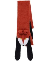 Marni - Fox Knitted Scarf - Lyst