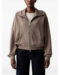 Marc O' Polo - Logo-Embroidered Zip-Up Hoodie - Lyst