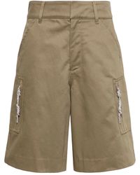 DARKPARK - Nina Twill Cargo Shorts - Lyst