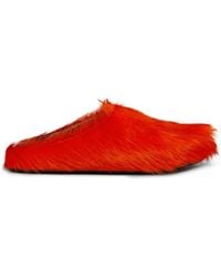 Marni - Fussbett Faux-fur Slippers - Lyst