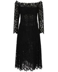 Fendi - Macramé Lace Dress - Lyst