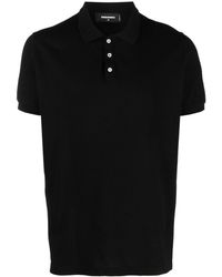DSquared² - Icon-print Cotton Polo Shirt - Lyst
