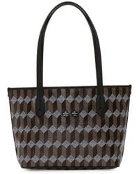 AU DEPART - Borsa Tote Tote No. 28 Con Monogramma Geometrico - Lyst