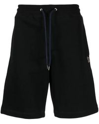 Paul Smith - Short De Sport En Coton Biologique À Patch Zèbre - Lyst