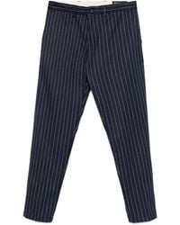 White Sand - Jack Pinstripe-Pattern Flannel Trousers - Lyst