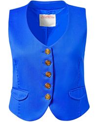 Alejandra Alonso Rojas - V-Neck Wool Vest - Lyst