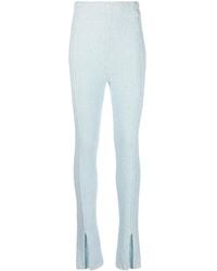 ROTATE BIRGER CHRISTENSEN - Flared-Cuff Knitted Trousers - Lyst