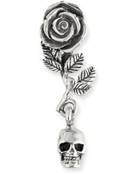 Emanuele Bicocchi - Rose And Skull-Motif Earring - Lyst
