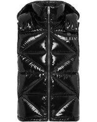 Philipp Plein - Hexagon Logo-Plaque Padded Gilet - Lyst