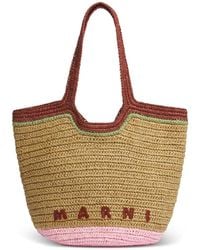 Marni - Seaside Woven Tote Bag - Lyst