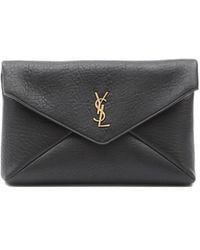 Saint Laurent - Large Envelope Clutch Bag - Lyst