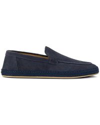 Doucal's - Espadrilles Midnight En Daim - Lyst