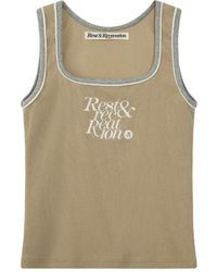Rest&Recreation - Geripptes Top mit eckigem Ausschnitt - Lyst