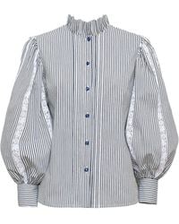 Loretta Caponi - Anastasia Striped Blouse - Lyst