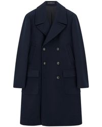 BOGGI - Double-Breasted Wool Coat - Lyst