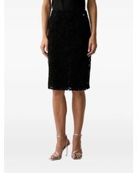 Twinset - Floral-Lace Pencil Midi Skirt - Lyst