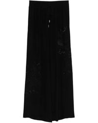 Ermanno Scervino - Floral-Embroidered Trousers - Lyst