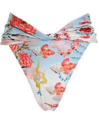 Agua Bendita - Lily Fish-Print Bikini Bottom - Lyst