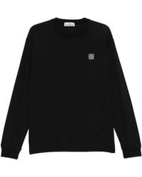 Stone Island - Compass-Patch Long-Sleeve T-Shirt - Lyst