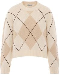 Ballantyne - Argyle-Knit Sweater - Lyst