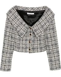 Alessandra Rich - チェック ツイードジャケット - Lyst