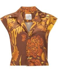 Donde Esteban - Veranera Floral Buttoned Top - Lyst