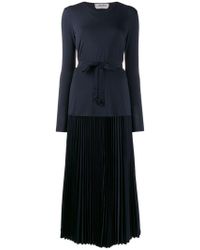 Max Mara Belted Skirt And Top - Blue