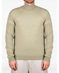 Altea - High-Neck Ribbed-Trim Sweater - Lyst