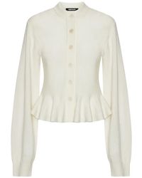 ROTATE BIRGER CHRISTENSEN - Sculptured Knit Cardigan - Lyst