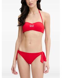 EA7 - Bikini Con Logo Estampado - Lyst