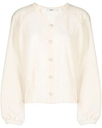 B+ AB - Cárdigan con botones y motivo fruncido - Lyst