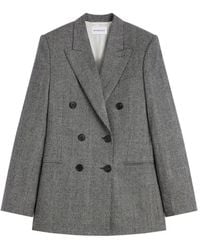 Givenchy - Double-Breasted Checked Jacket - Lyst