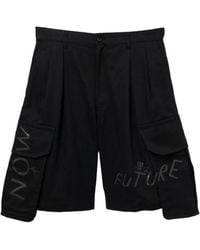 Comme des Garçons - Slogan-Print Wide-Leg Cargo Shorts - Lyst