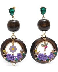 Amir Slama - Floral-Embellishment Drop Earrings - Lyst
