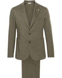 Manuel Ritz - Brooch-detail Single-breasted Suit - Lyst