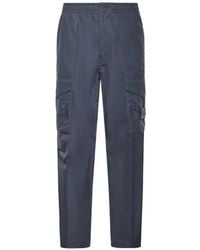 Stone Island - Cotton Straight-Leg Trousers - Lyst