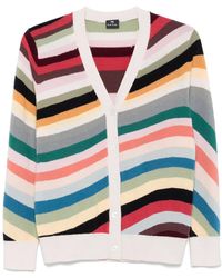 Paul Smith - Striped-Wave Cardigan - Lyst