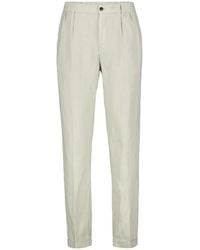 04651 Handelsgesellschaft MBH & Co. KG - Pleated Turn-Up Trousers - Lyst